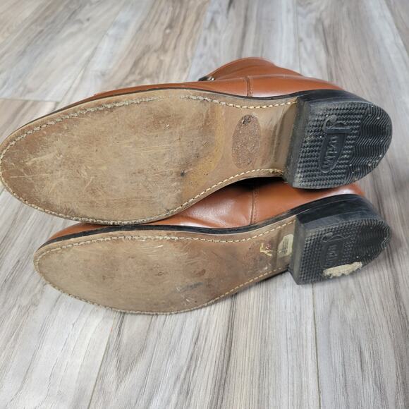 Vintage Brown Justin Ropers Style 500Y, size 6D - Picture 5 of 8